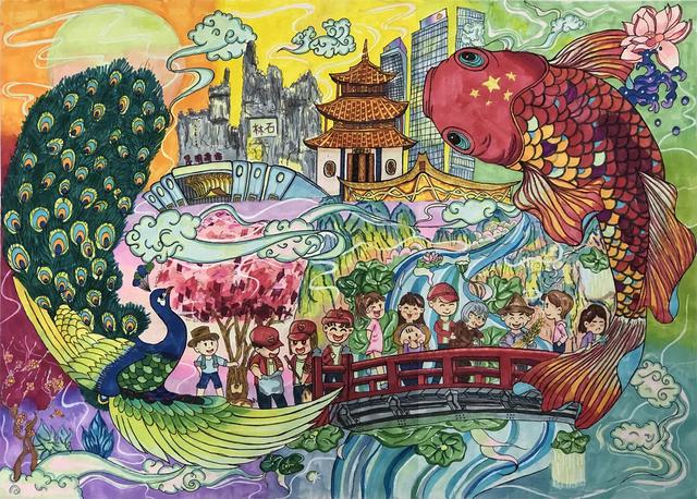 彩云杯中小学生绘画比赛高中中职组一等奖获奖作品展示