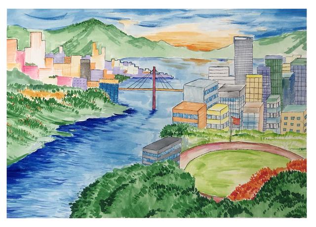 市第八小学作品描述:这幅画生动地展示了我的家乡文山丘北的特产辣椒