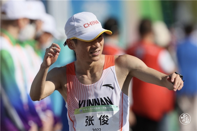 云南选手张俊夺得全运会男子20公里竞走冠军