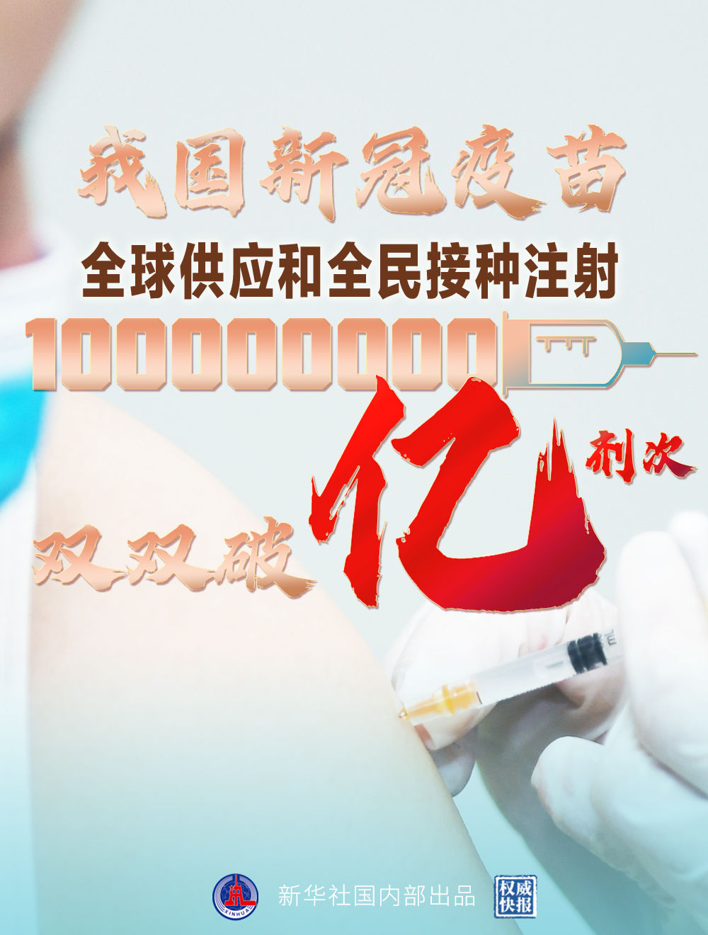 中国疫苗全球供应和全民接种双双破亿！