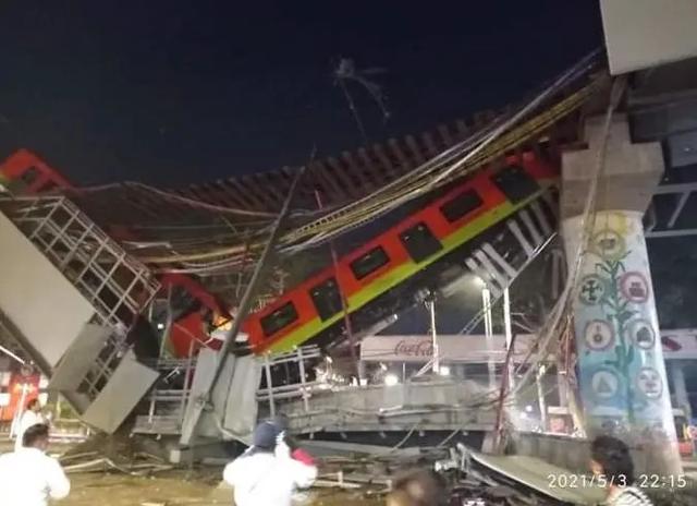 墨西哥一地铁发生垮塌事故，已致20人死亡