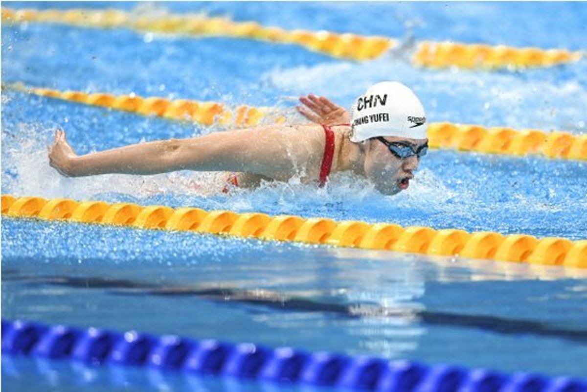 中国游泳运动员张雨霏:我以为能破世界纪录