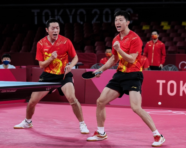 晋级决赛！国乒男团3比0战胜韩国队 图片来源于新华社