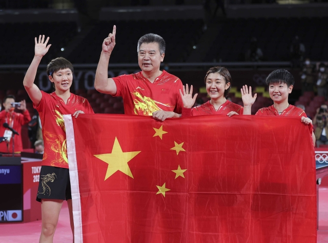 8月5日，乒乓球中国队夺得女团冠军（图自新华社.jpg