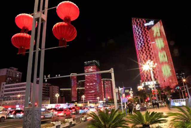 北京路沿线夜景（供图）