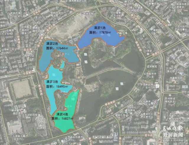 翠湖公园将开展清淤工程（开屏新闻记者 左学佳 摄）