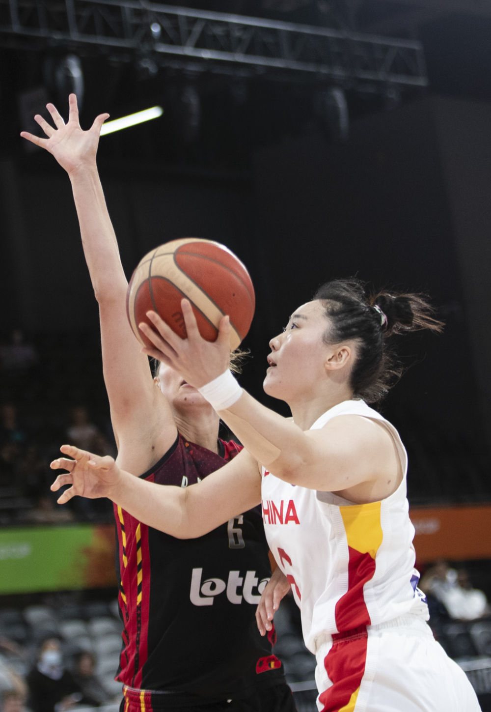 女篮世界杯中国队81:55胜比利时队