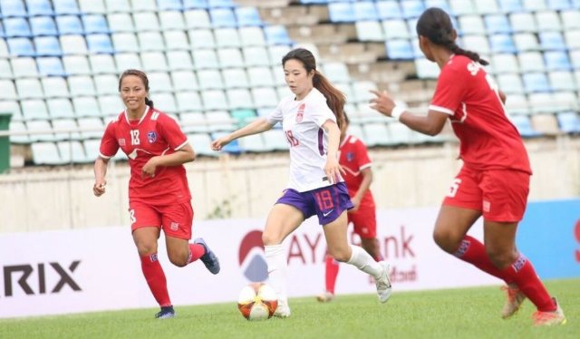U20女足亚洲杯预选赛：中国队5:0大胜尼泊尔队