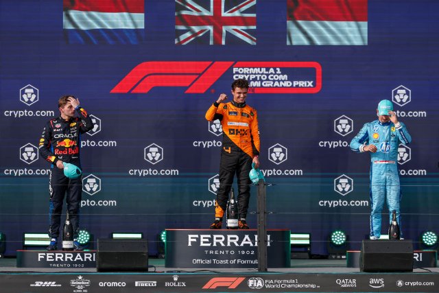 F1迈阿密大奖赛：诺里斯夺生涯首冠
